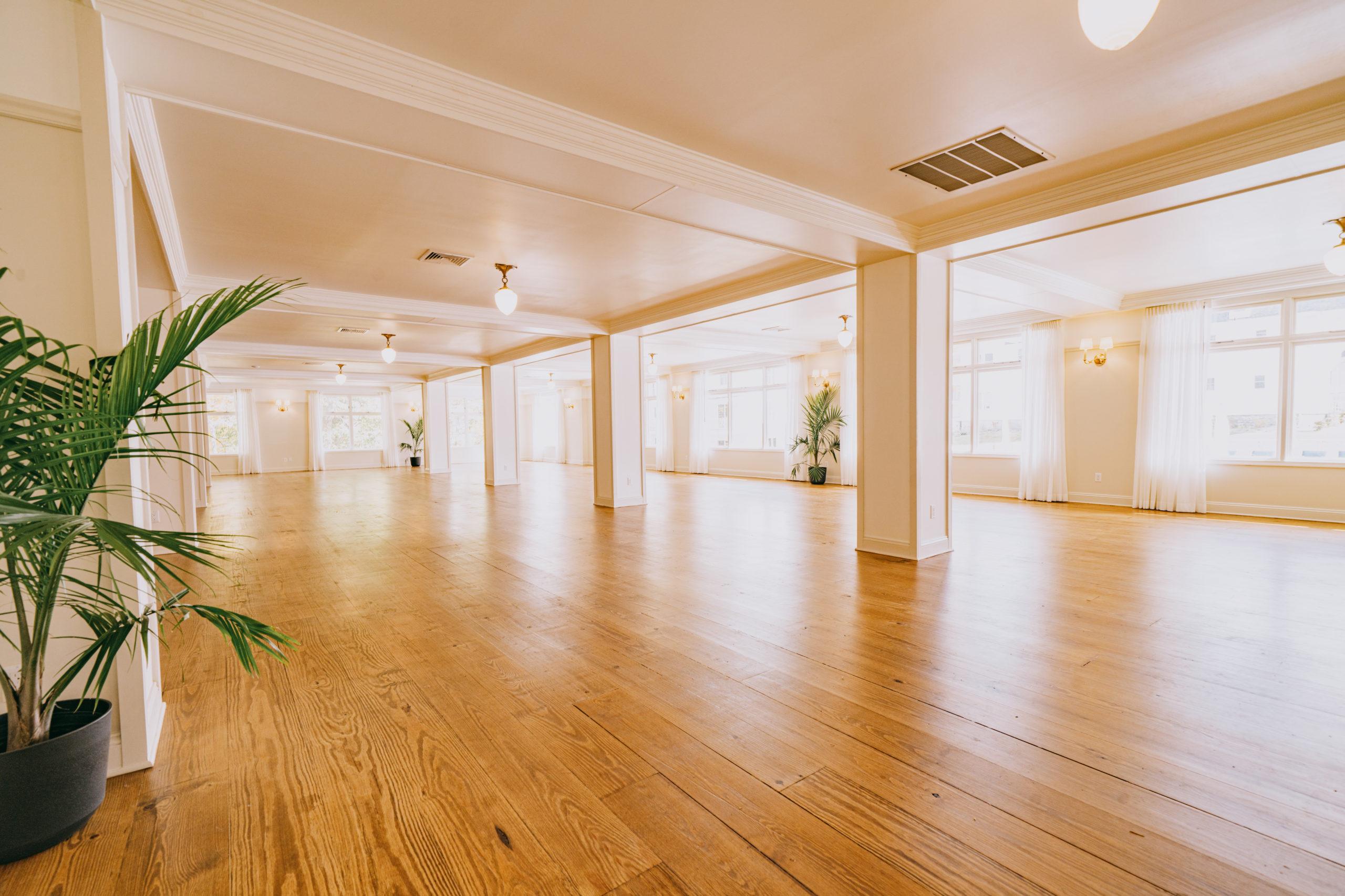 Event space at the main lodge