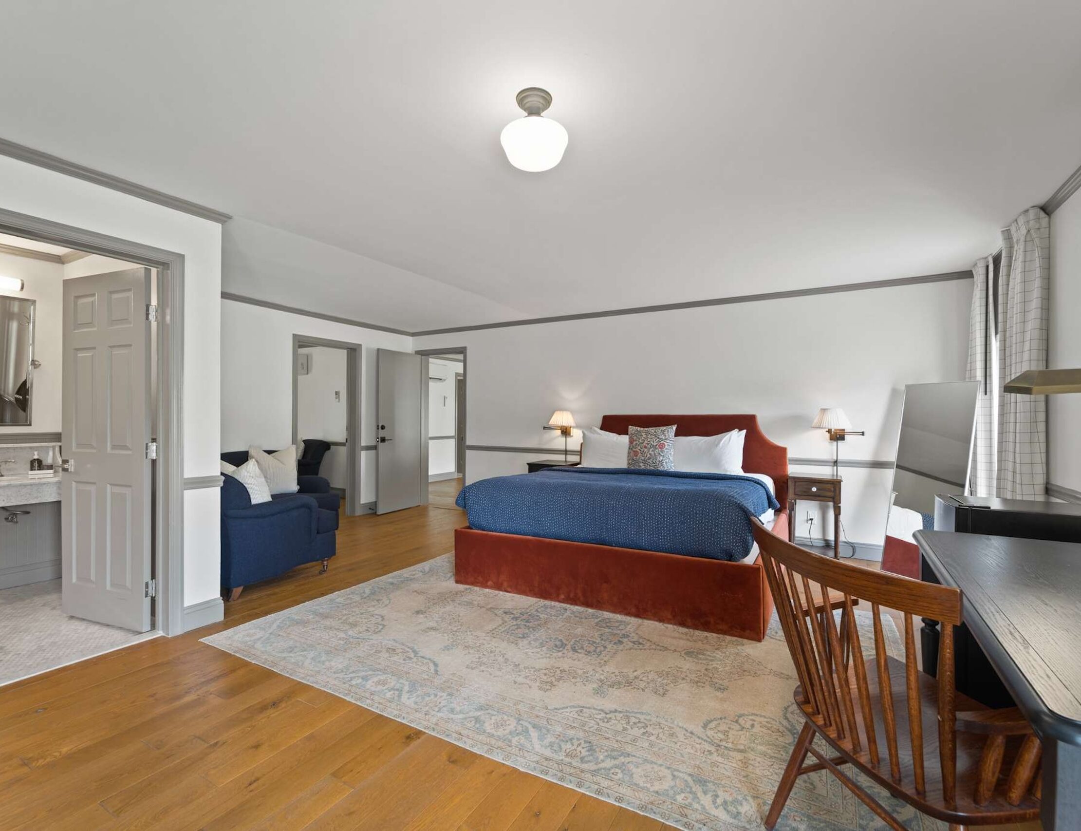 King Bed within the Evergreen Suite